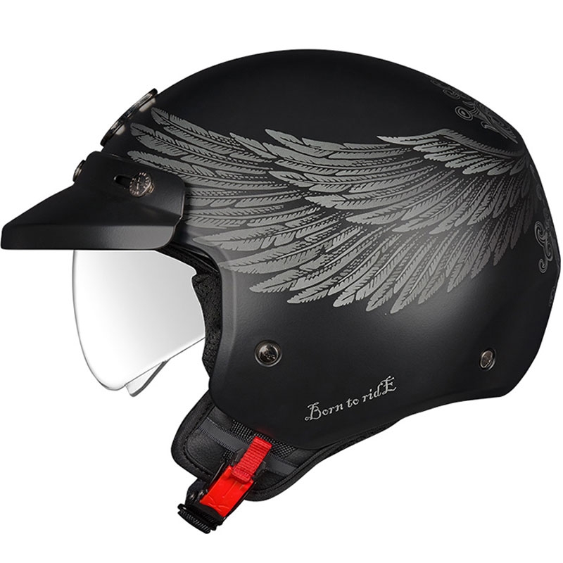 Otevřená helma na motorku NEXX Y.10 EAGLE RIDER černo-šedá výpredaj