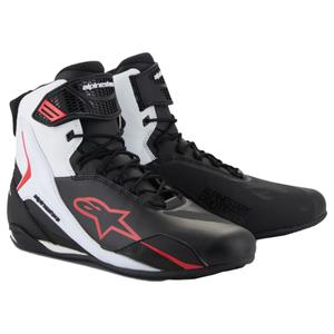 Topánky na motorku Alpinestars Faster-4 čierno-bielo-červené