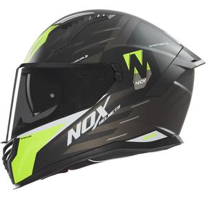 Integrálna prilba na motorku NOX N401 Crower matná čierno-fluo žltá