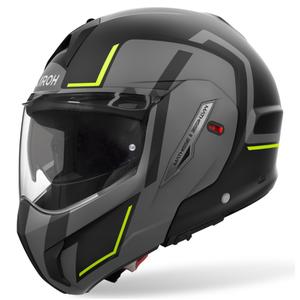 Preklápacia helma na motorku Airoh Mathisse 2 Genius matná žltá