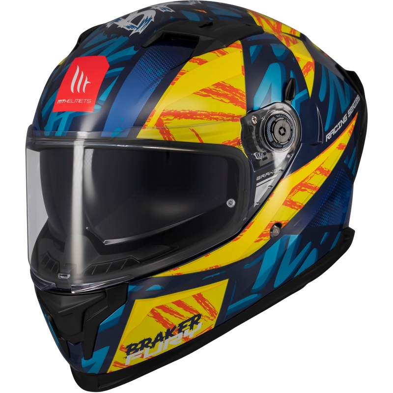 Integrálna prilba na motorku MT Braker SV Fury modro-žltá