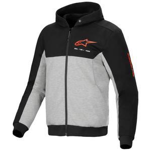 Mikina na motorku Alpinestars Chrome V2 Sport čierno-šedá
