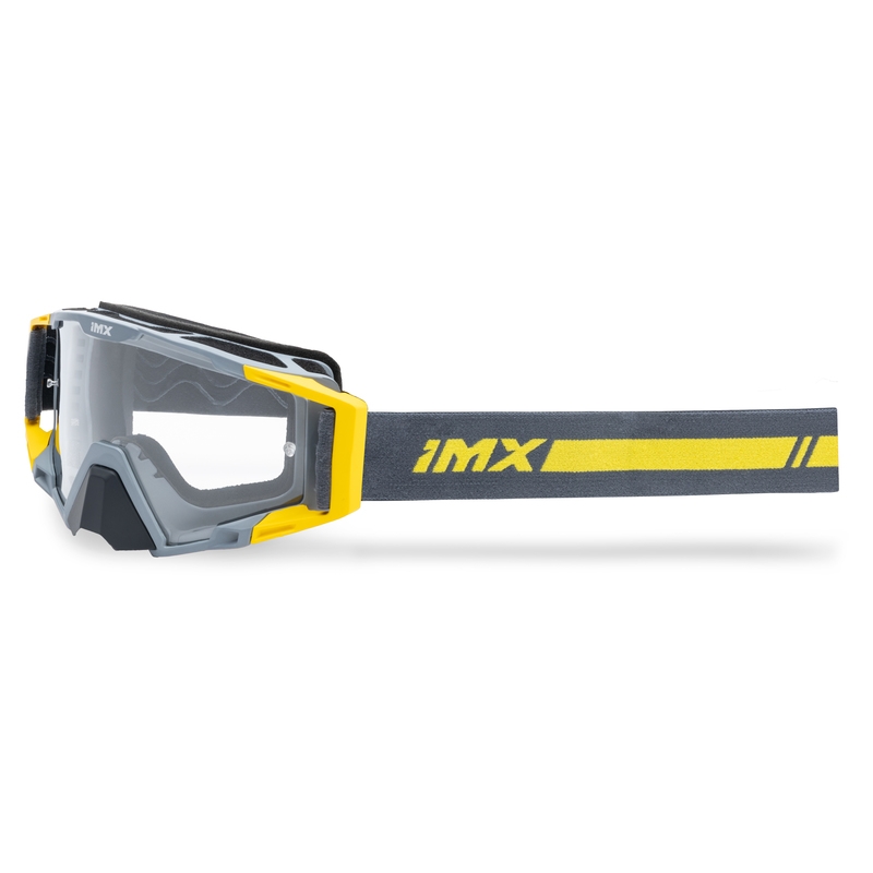 Motokrosové okuliare iMX Sand šedo-fluo žlté s iridiovým plexi