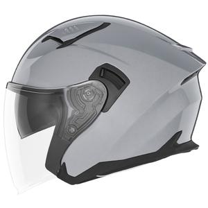 Otvorená prilba na motorku NOX N130 sivá