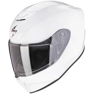 Detská integrálna helma na motorku Scorpion EXO-JNR AIR SOLID biela