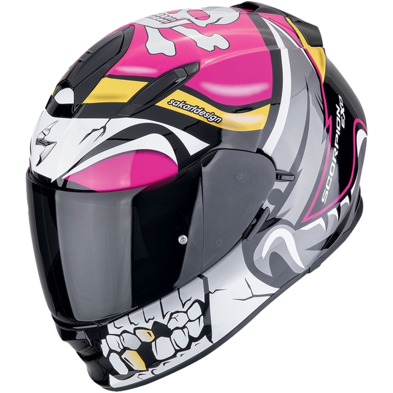 Integrálna helma na motorku Scorpion EXO-491 PIRATE ružová