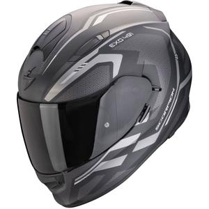 Integrálna helma na motorku Scorpion EXO-491 KRIPTA matná čierno-strieborná