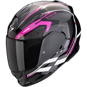 Integrálna helma na motorku Scorpion EXO-491 KRIPTA čierno-ružovo-biela