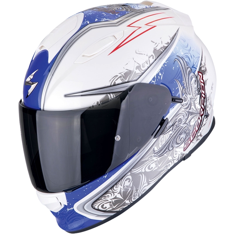 Integrálna helma na motorku Scorpion EXO-491 RUN bielo-modrá výpredaj