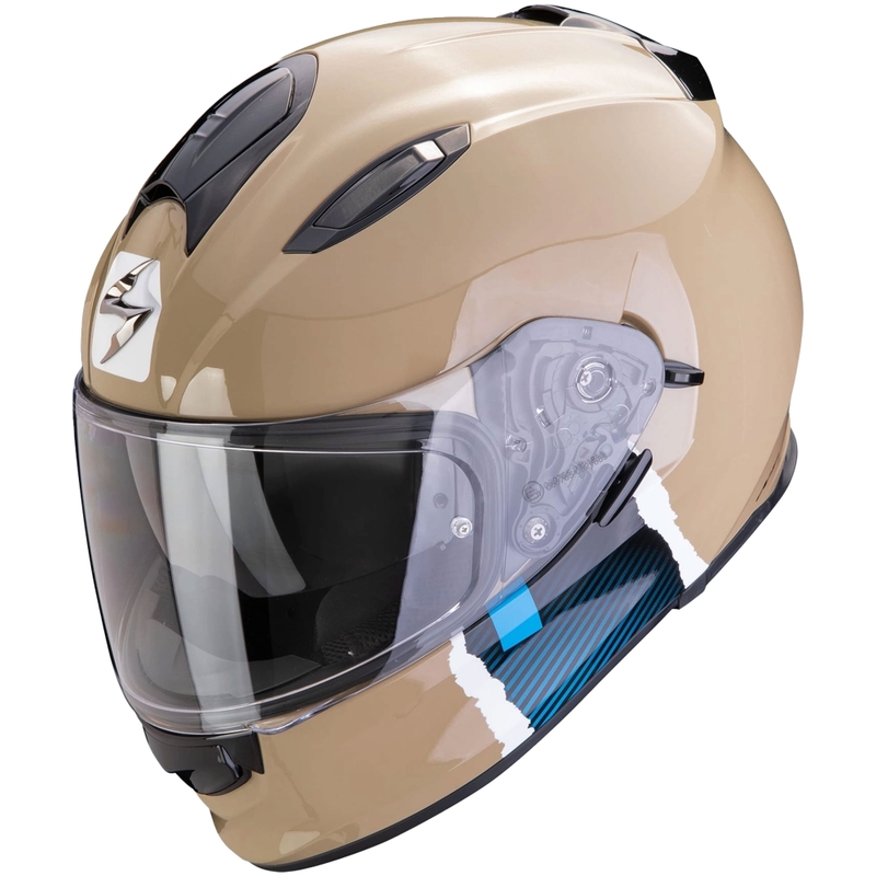 Integrálna helma na motorku Scorpion EXO-491 CODE pieskovo-modrá