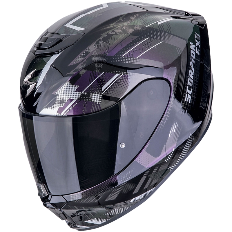 Integrálna prilba na motorku Scorpion EXO-391 CLUTTER čierny chameleón