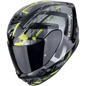 Integrálna prilba na motorku Scorpion EXO-391 CLUTTER čierno-fluo žltá