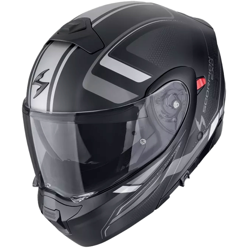 Modulárna helma na motorku Scorpion EXO-930 EVO ARDENS matná čierno-strieborná