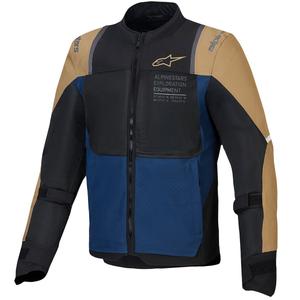 Bunda na motorku Alpinestars ST-2 Air tmavo modro-tmavo khaki-čierna