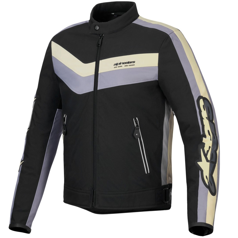 Bunda na motorku Alpinestars T-Dyno Water Resistant čierno-tmavo šedo-béžové