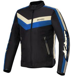 Bunda na motorku Alpinestars T-Dyno Water Resistant čierno-modro-béžová
