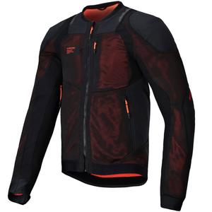 Bunda na motorku Alpinestars TROOP-AIR PRO čierno-fluo červená
