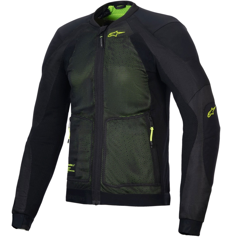 Bunda na motorku Alpinestars TROOP-AIR čierno-fluo žltá