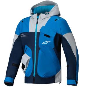 Bunda na motorku Alpinestars MOGRESS AIR modro-tmavo modro-sivá