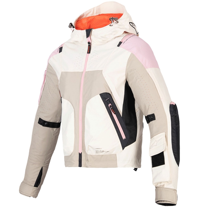 Dámska bunda na motorku Alpinestars MOLLY AIR pieskovo-ružovo-mandľová