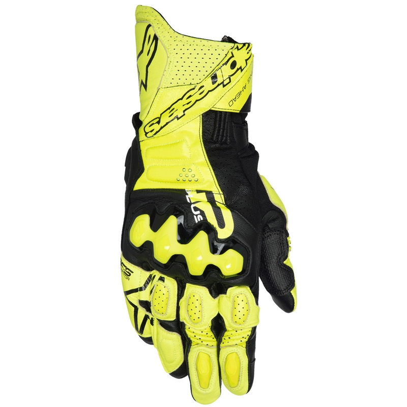 Rukavice na motorku Alpinestars GP Plus R V3 fluo žlto-čierne