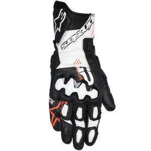 Rukavice na motorku Alpinestars GP Plus R V3 čierno-bielo-fluo červené
