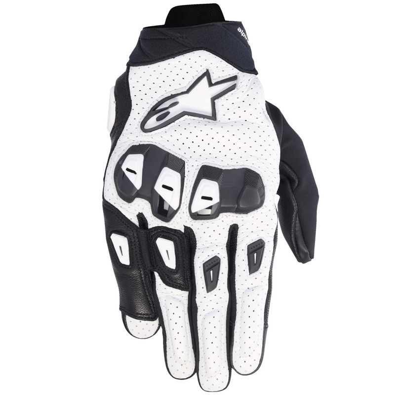 Rukavice na motorku Alpinestars SP X 7 bielo-čierne