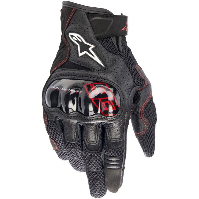 Rukavice na motorku Alpinestars Rio Hondo V2 Air MM93 kolekcia čierno-červená