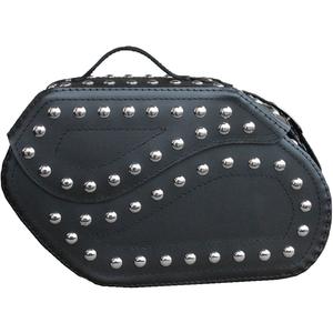 Kožené tašky na motorku RSA S221 so zámkom a nitmi čiernej