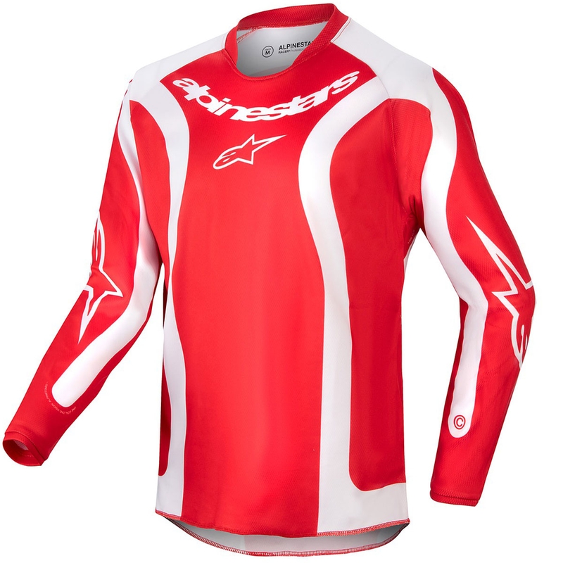 Detský motokrosový dres Alpinestars Racer Lurv červeno-biela