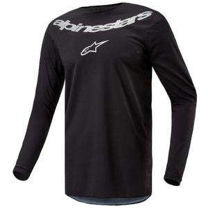 Motokrosový dres Alpinestars Fluid Lucent čierno-strieborný