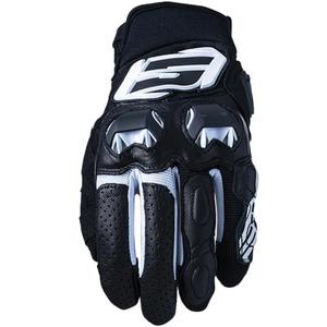 Rukavice na motorku FIVE SF3 čierno-biele