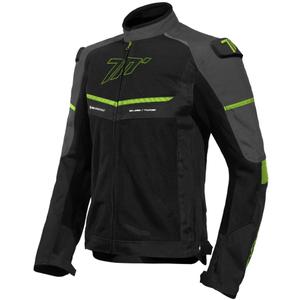 Bunda na motorku Seventy Degrees SD-JR60 Thunder čierno-fluo žltá