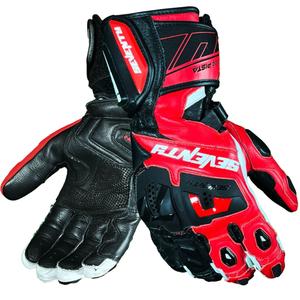 Rukavice na motorku Seventy Degrees SD-R24 Pista čierno-červeno-biele
