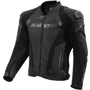 Kožená bunda na motorku Seventy Degrees SD-JL24 Spoiler čierna