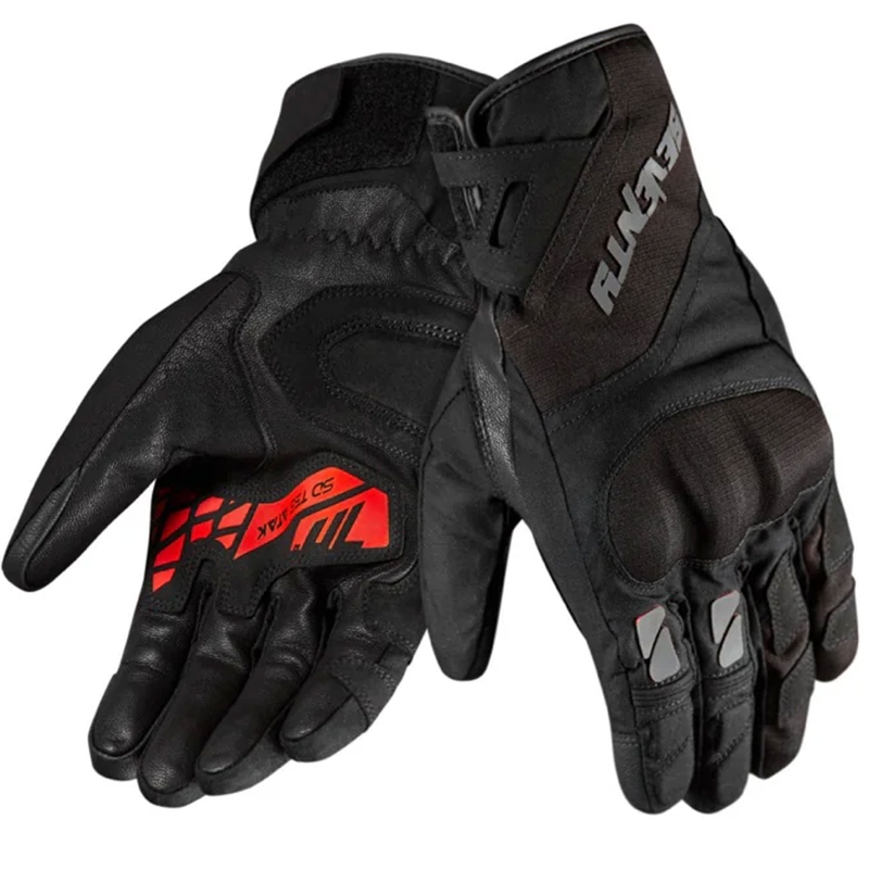 Rukavice na motorku Seventy Degrees SD-T55 Atak čierno-červené