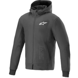 Mikina na motorku Alpinestars Radium Tech Hoodie čierno-biela
