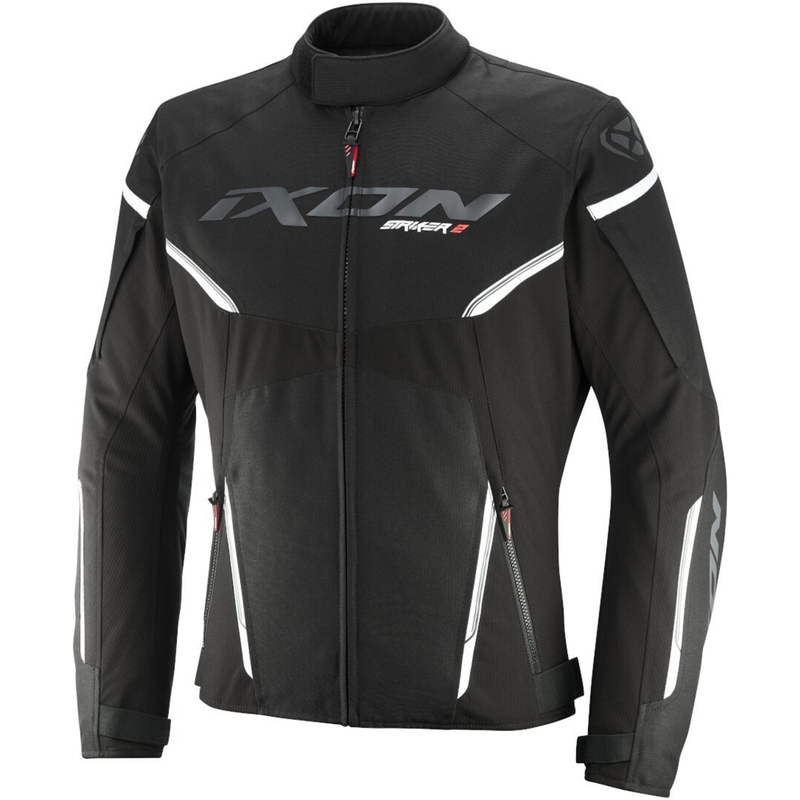 Bunda na motorku IXON Striker 2 čierno-biela