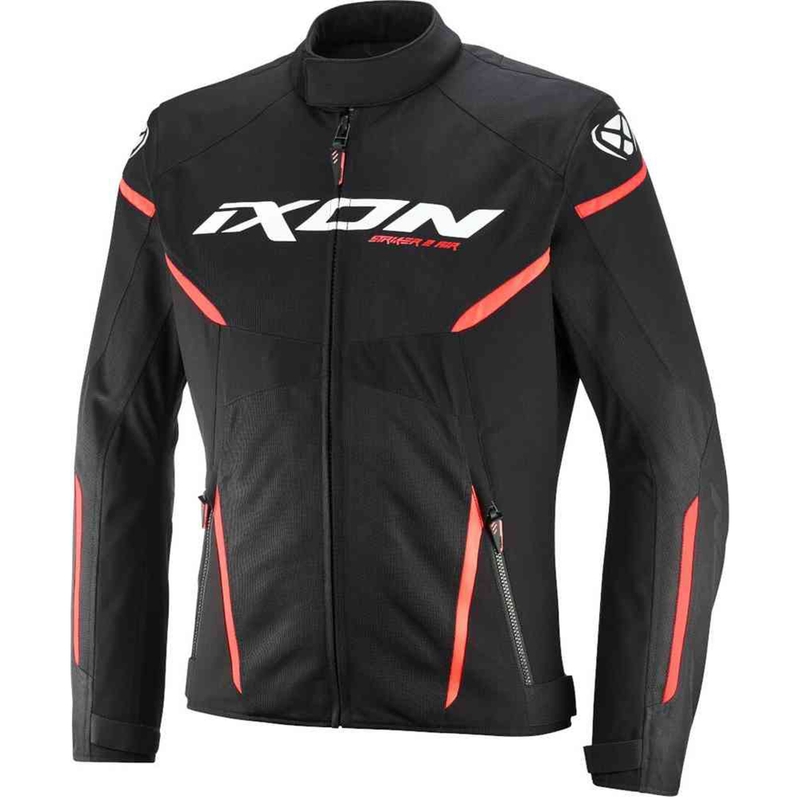 Bunda na motorku IXON Striker 2 Air WP čierno-bielo-červená
