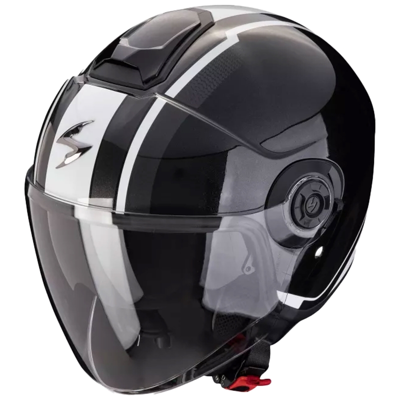 Otvorená prilba na motorku Scorpion EXO-CITY II VEL metalická čierno-biela výpredaj