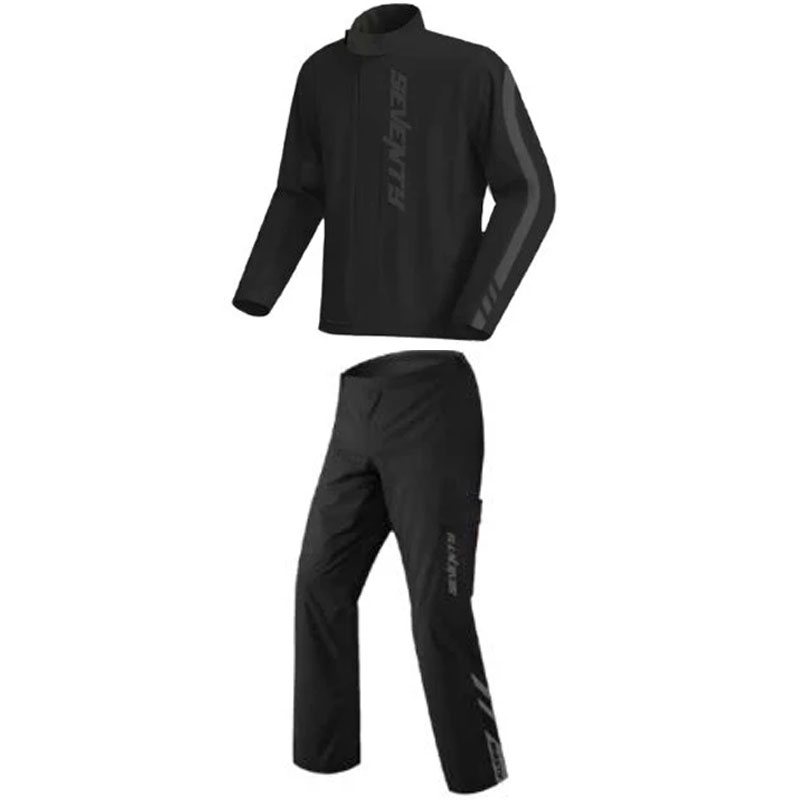 Dvojdielna kombinéza do dažďa Seventy Degrees SD-S5 Monsoon Suit čierno-čierna