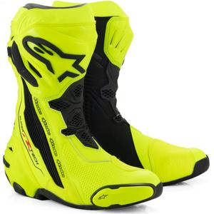 Topánky na motorku Alpinestars Supertech R fluo žlto-čierne