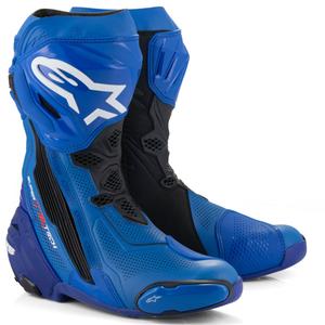 Topánky na motorku Alpinestars Supertech R Vented modro-čierne