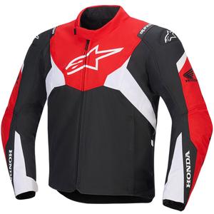 Bunda na motorku Alpinestars T-Jaws V4 Waterproof kolekcia Honda čierno-červeno-biela