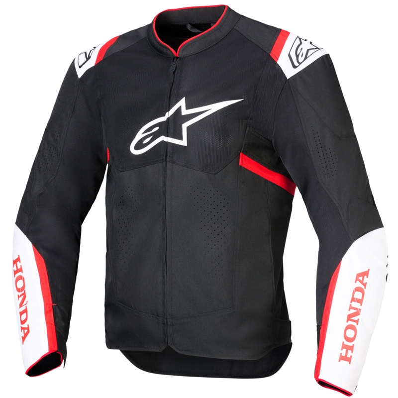 Bunda na motorku Alpinestars T-SPS Air V2 kolekcia Honda čierno-bielo-červená