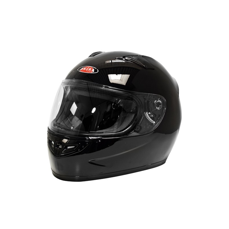Prilba na motocykel Akira 2243 čierna lesklá - II. akosť
