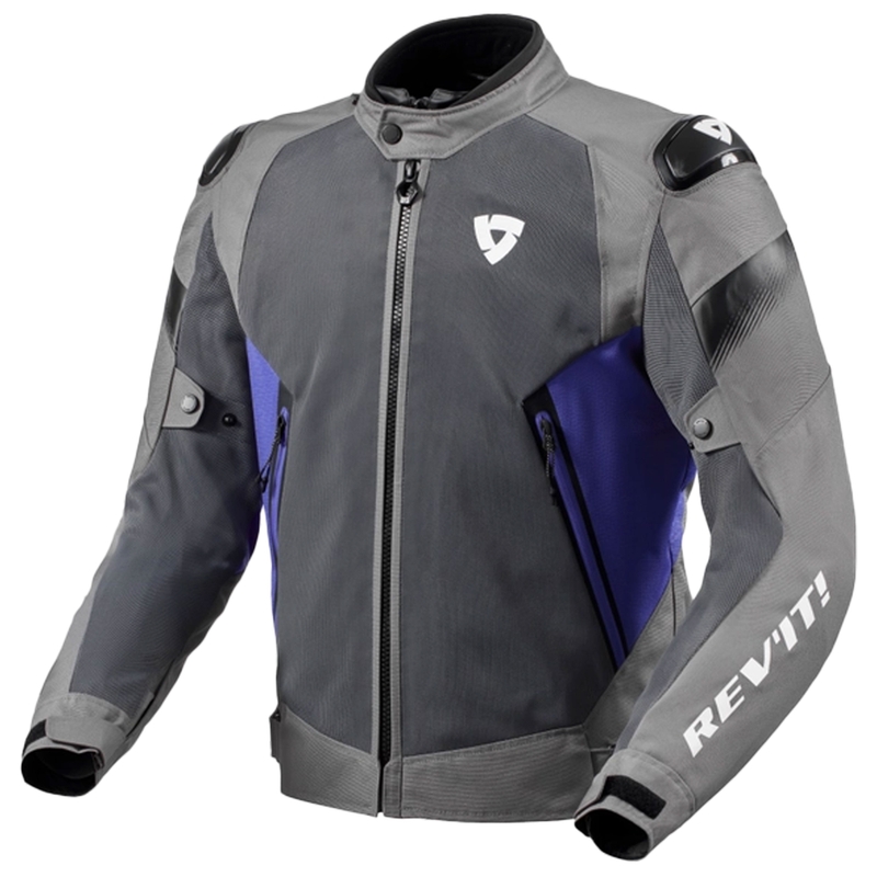 Bunda na motocykel Revit Control Air H2O šedo-modrá