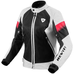 Dámska bunda na motocykel Revit Control Air H2O bielo-čierna