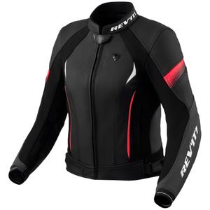 Dámska kožená bunda Revit Xena 4 čierno-ružová