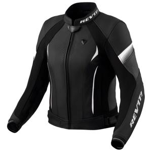 Dámska kožená bunda Revit Xena 4 čierno-biela